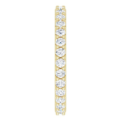 9/10 CTW Lab-Grown Diamond Eternity Band, 2.4 mm