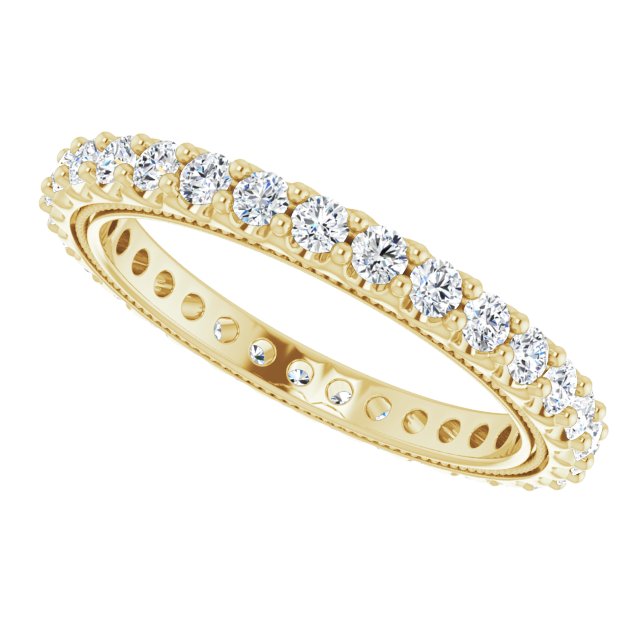 9/10 CTW Lab-Grown Diamond Eternity Band, 2.4 mm