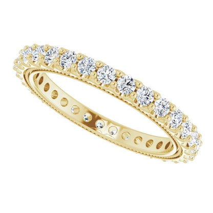 9/10 CTW Lab-Grown Diamond Eternity Band, 2.4 mm
