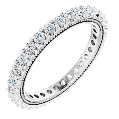 9/10 CTW Natural Diamond Eternity Band, 2.4 mm