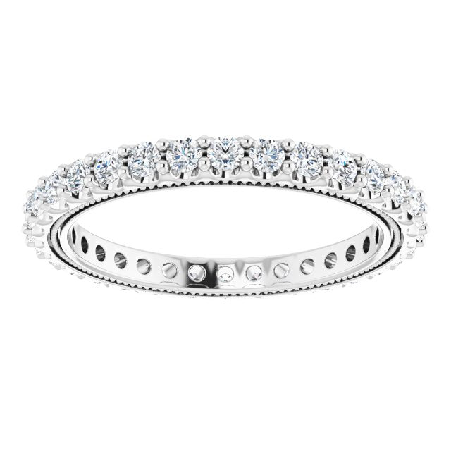 7/8 CTW Natural Diamond Eternity Band, 2.4 mm