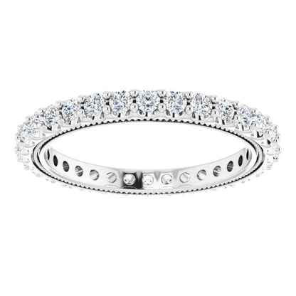 7/8 CTW Natural Diamond Eternity Band, 2.4 mm