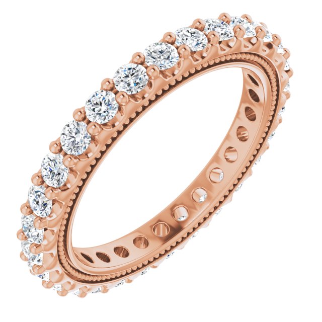 7/8 CTW Natural Diamond Eternity Band, 2.4 mm