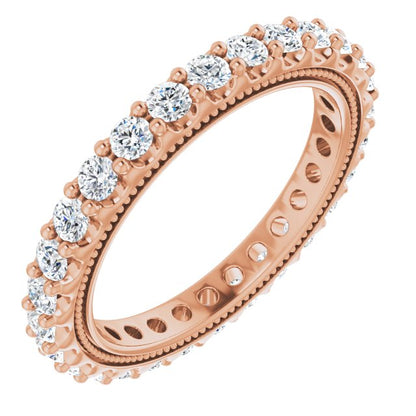 7/8 CTW Natural Diamond Eternity Band, 2.4 mm
