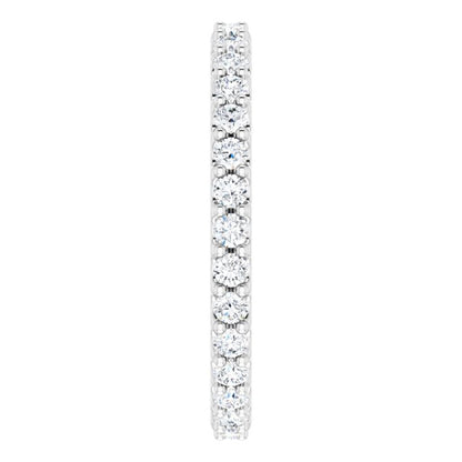 7/8 CTW Natural Diamond Eternity Band, 2.4 mm