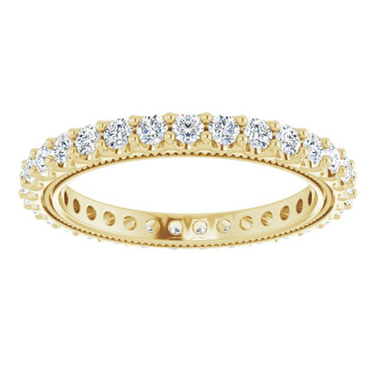 9/10 CTW Lab-Grown Diamond Eternity Band, 2.4 mm