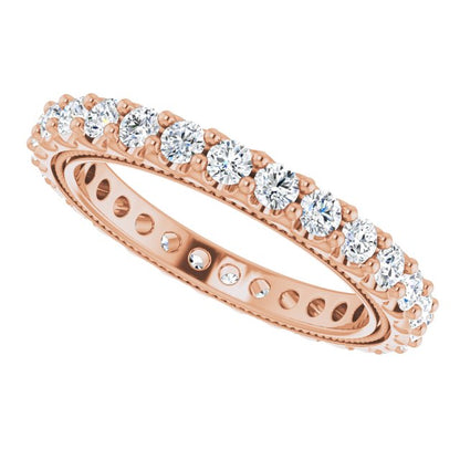 7/8 CTW Natural Diamond Eternity Band, 2.4 mm