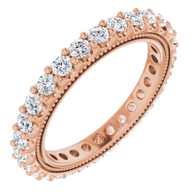 7/8 CTW Natural Diamond Eternity Band, 2.4 mm