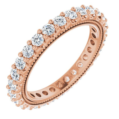 7/8 CTW Natural Diamond Eternity Band, 2.4 mm