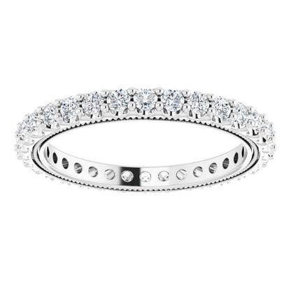 1 CTW Natural Diamond Eternity Band, 2.4 mm