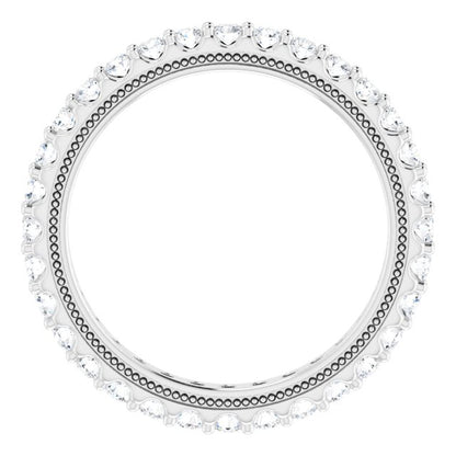 1 CTW Natural Diamond Eternity Band, 2.4 mm