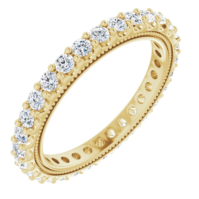 3/4 CTW Natural Diamond Eternity Band, 2.4 mm