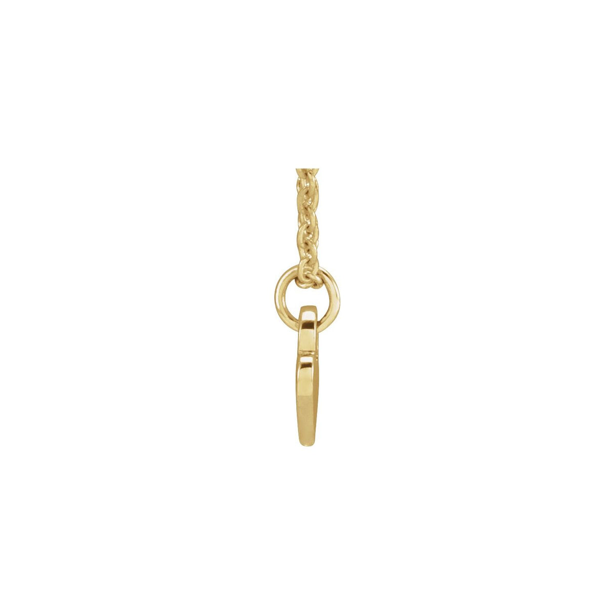 Engravable Heart 16-18" Necklace, 7.87 x 4.89 mm