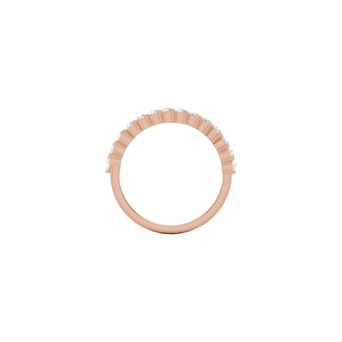 3/4 CTW Lab-Grown Diamond Double Row Anniversary Band