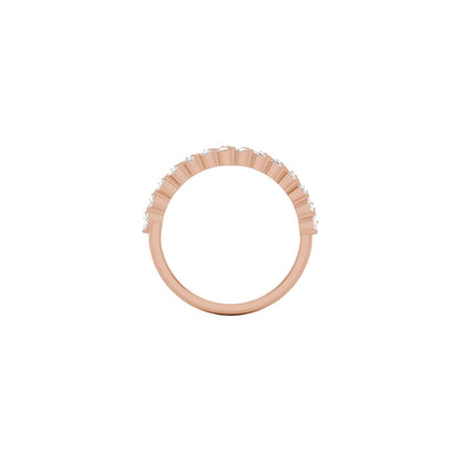 3/4 CTW Lab-Grown Diamond Double Row Anniversary Band