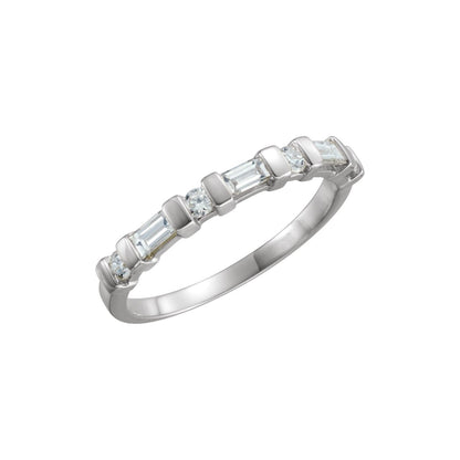 Platinum 3/8 CTW Natural Diamond Anniversary Band