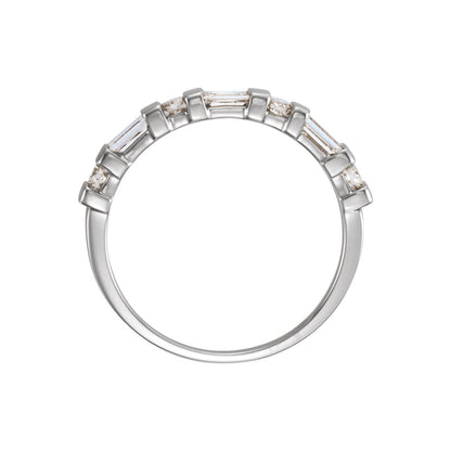 Platinum 3/8 CTW Natural Diamond Anniversary Band