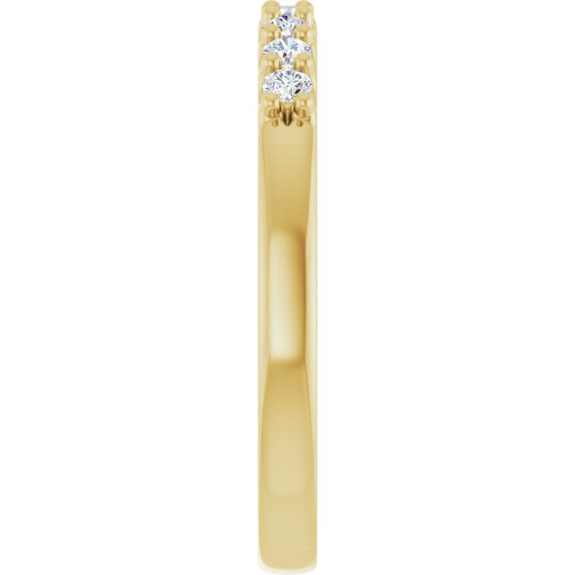 1/8 CTW Natural Diamond Milgrain Anniversary Band