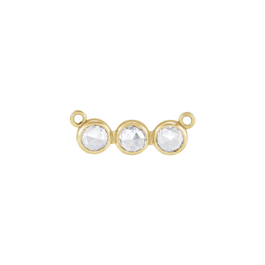 1/6 CTW Rose-Cut Natural Diamond Necklace Center