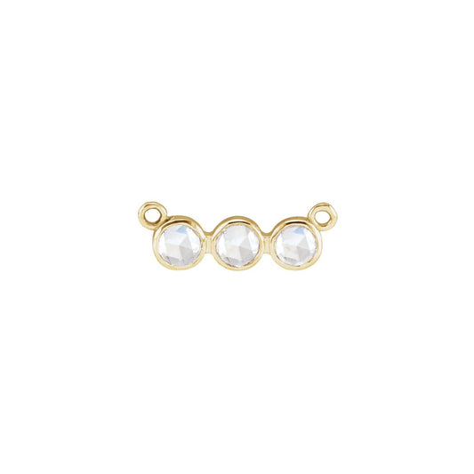 1/8 CTW Rose-Cut Natural Diamond Necklace Center