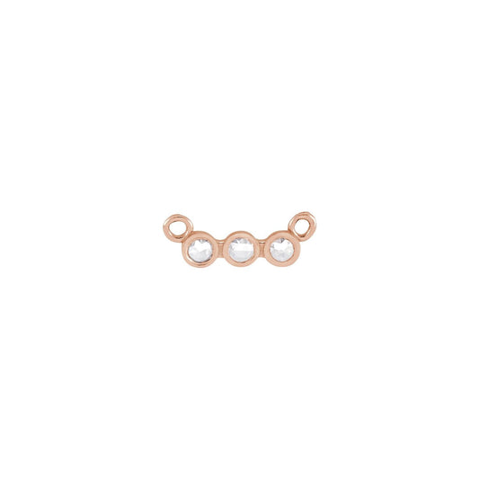 .03 CTW Rose-Cut Natural Diamond Necklace Center