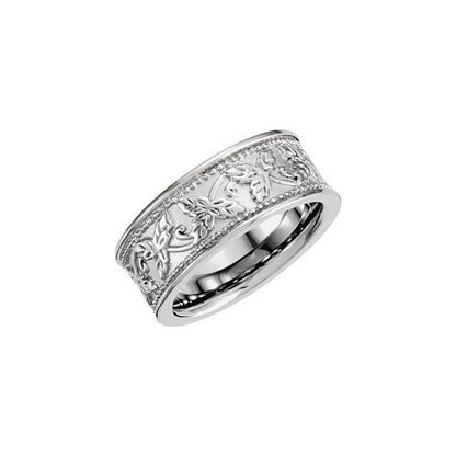 Floral Band, 8.25 mm