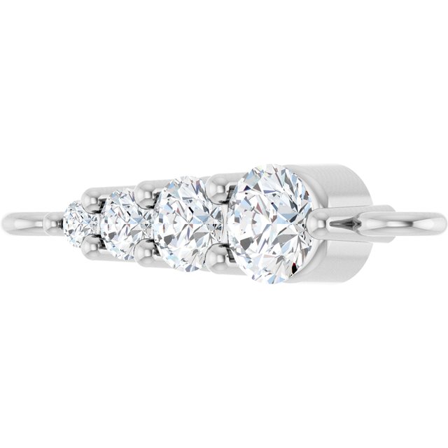 1/10 CTW Natural Diamond Graduated Bar Link