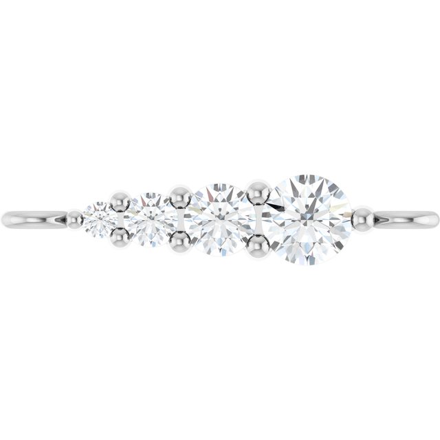 1/10 CTW Natural Diamond Graduated Bar Link