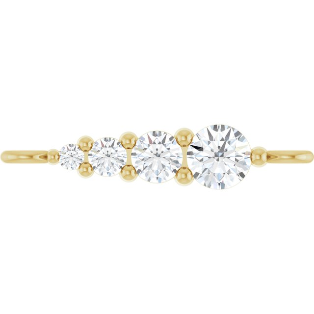 1/10 CTW Natural Diamond Graduated Bar Link