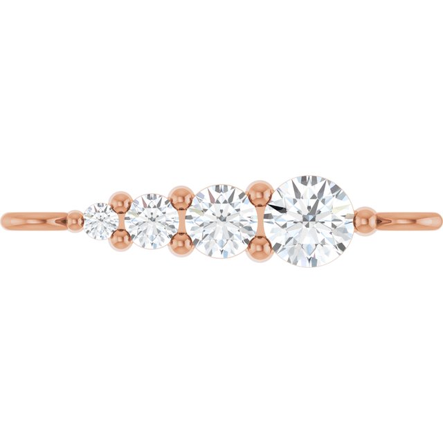 1/10 CTW Natural Diamond Graduated Bar Link