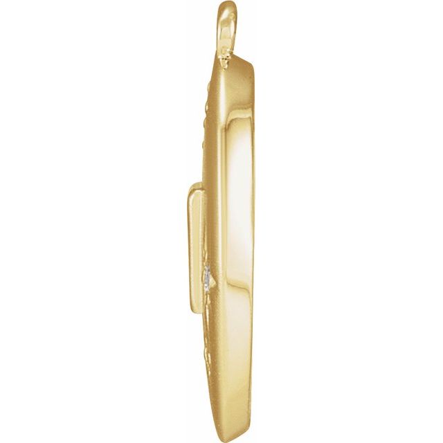 1/10 CTW Natural Diamond Disc Dangle
