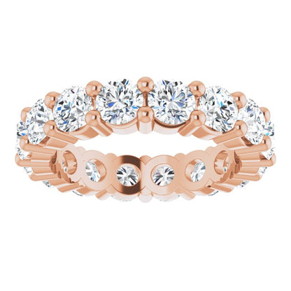 4 1/3 CTW Lab-Grown Diamond Eternity Band, Shared-Prong