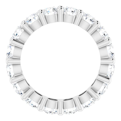 4 1/3 CTW Natural Diamond Eternity Band, Shared-Prong