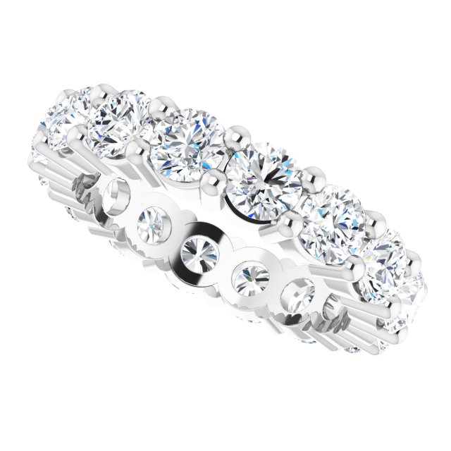 4 1/3 CTW Natural Diamond Eternity Band, Shared-Prong
