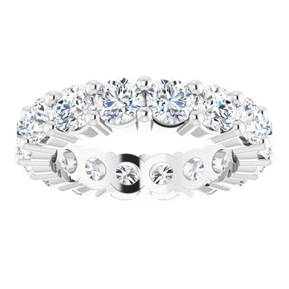 4 1/3 CTW Lab-Grown Diamond Eternity Band, Shared-Prong