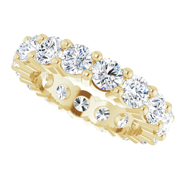 4 1/3 CTW Natural Diamond Eternity Band, Shared-Prong