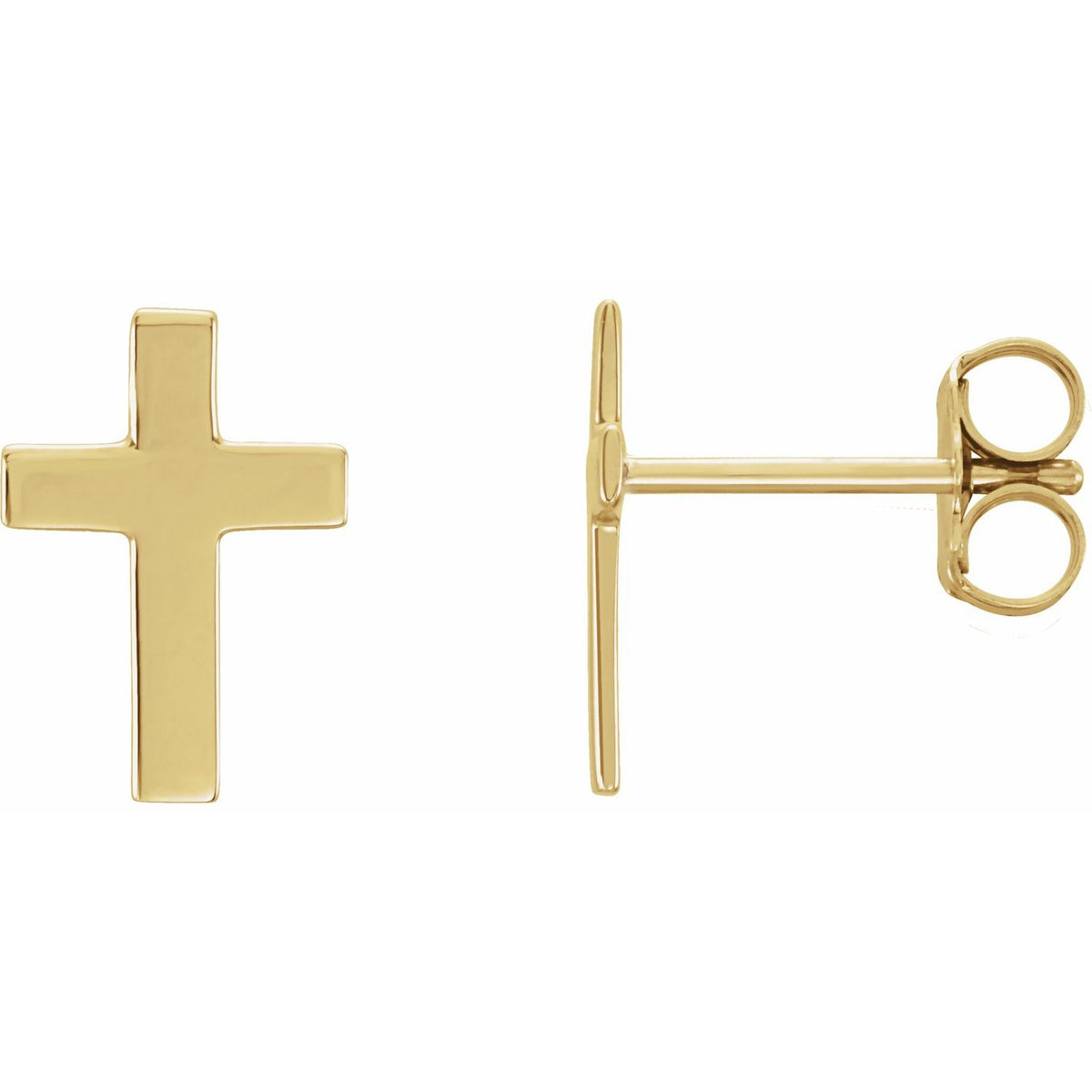10x6 mm Cross Earrings
