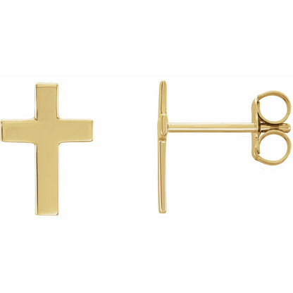 10x6 mm Cross Earrings