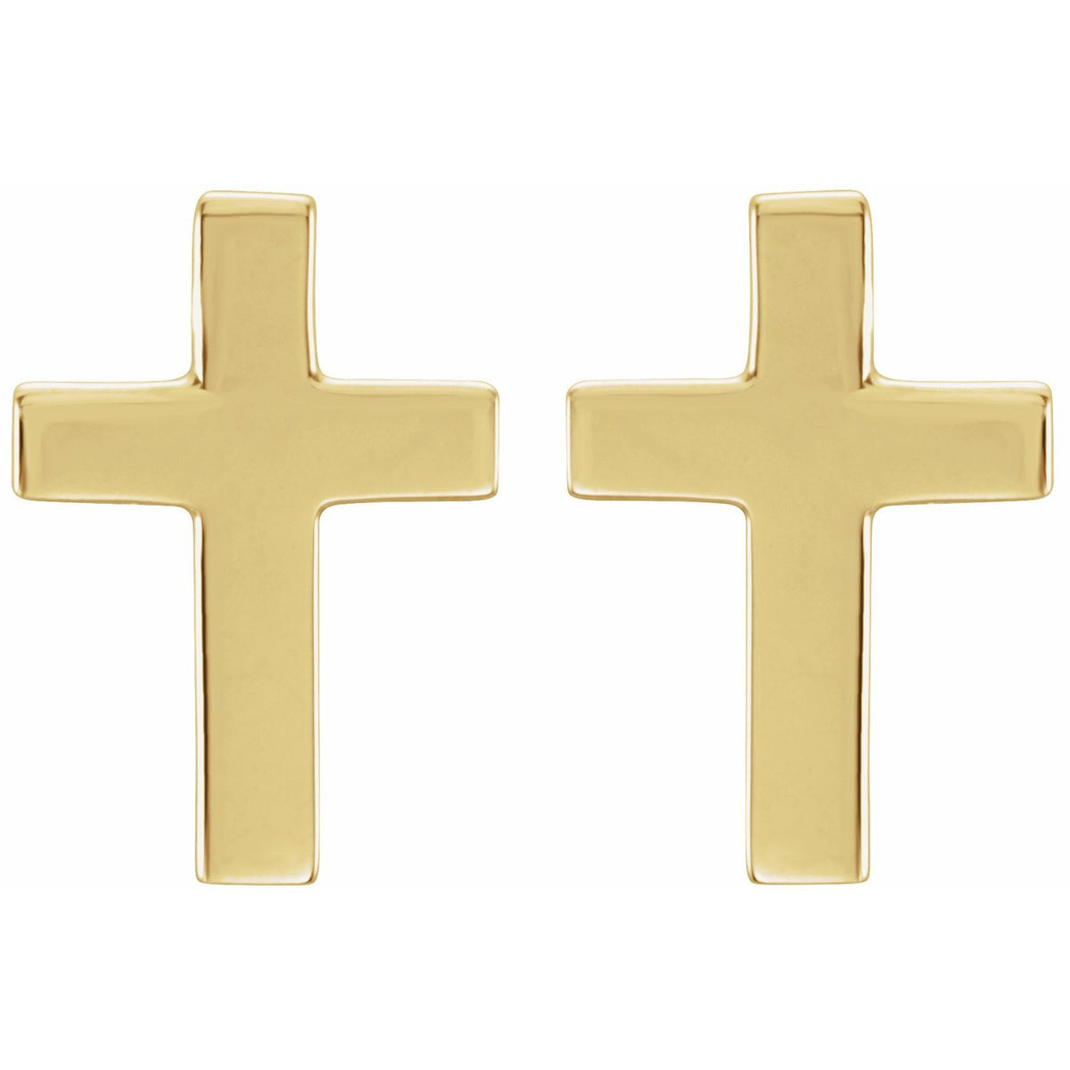 10x6 mm Cross Earrings