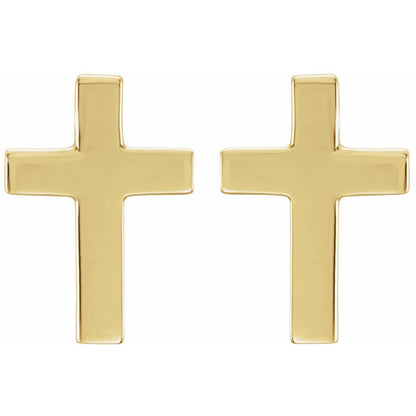 10x6 mm Cross Earrings