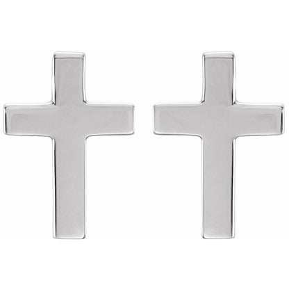 10x6 mm Cross Earrings