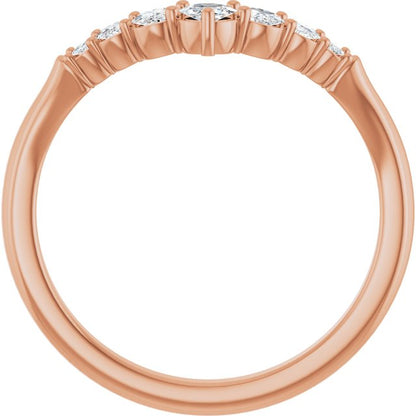1/5 CTW Natural Rose-Cut Diamond Matching Band