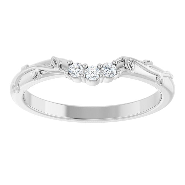 .08 CTW Natural Diamond Matching Band, 3.86 mm