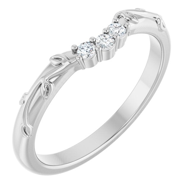 .08 CTW Natural Diamond Matching Band, 3.86 mm