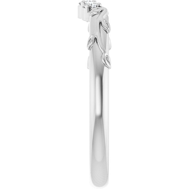 .08 CTW Natural Diamond Matching Band, 3.86 mm