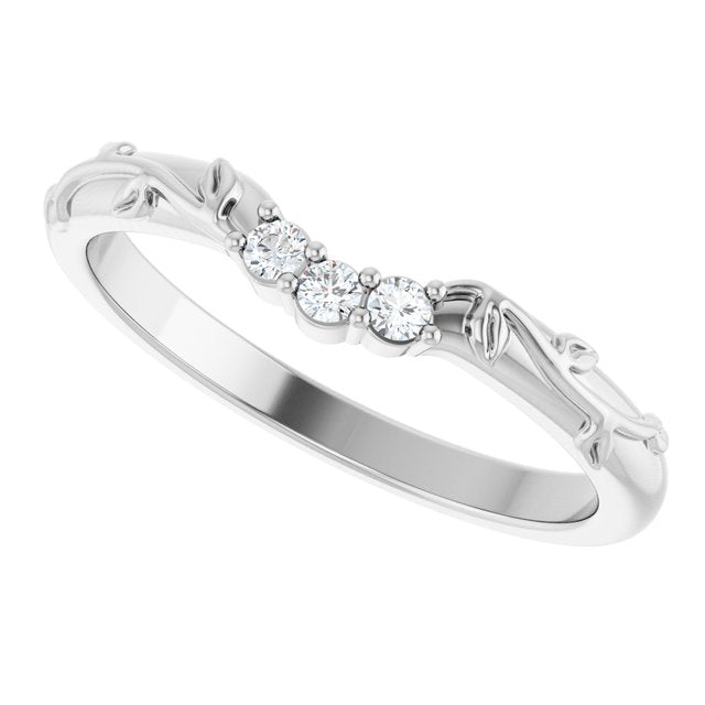 .08 CTW Natural Diamond Matching Band, 3.86 mm