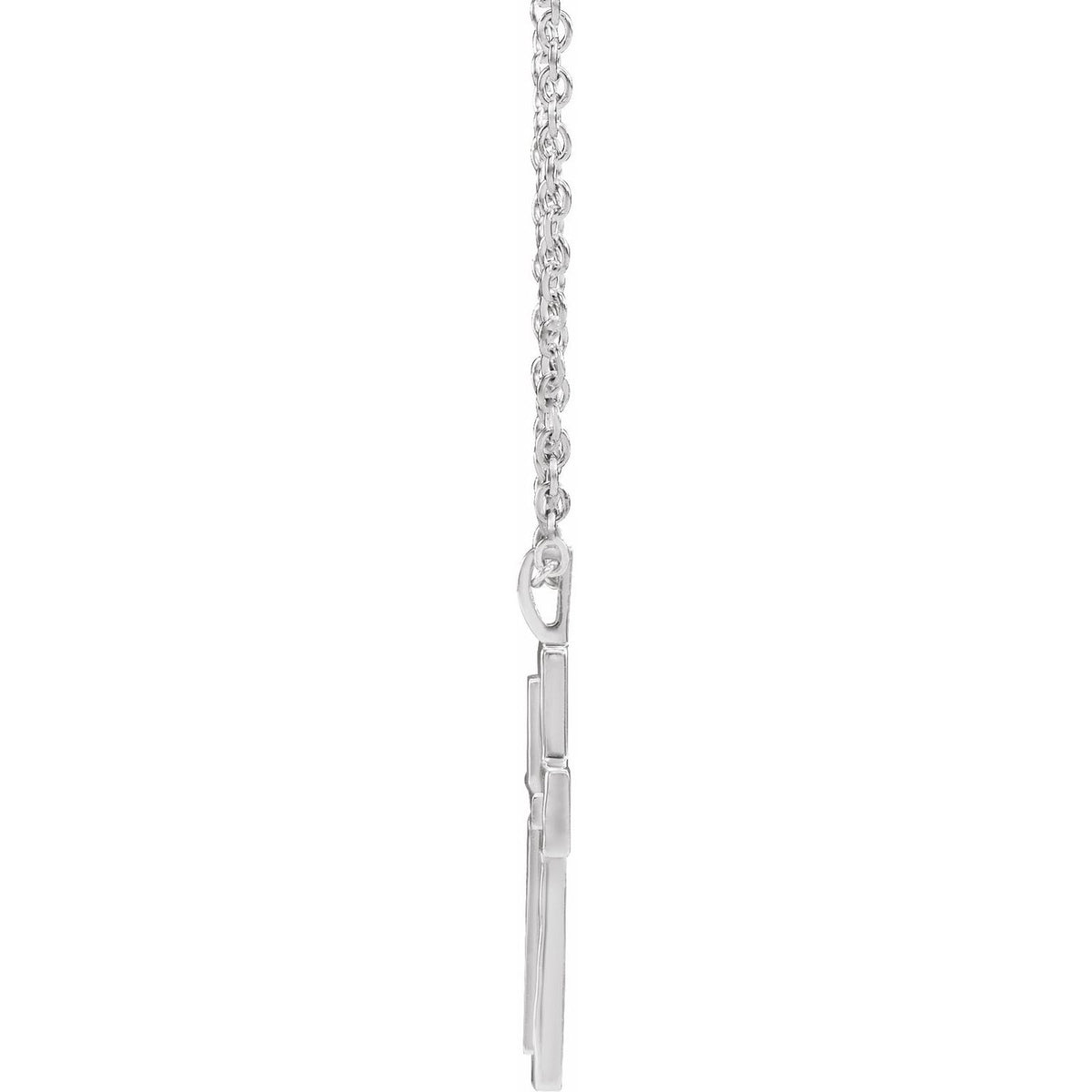 Textured Cross 18" Necklace