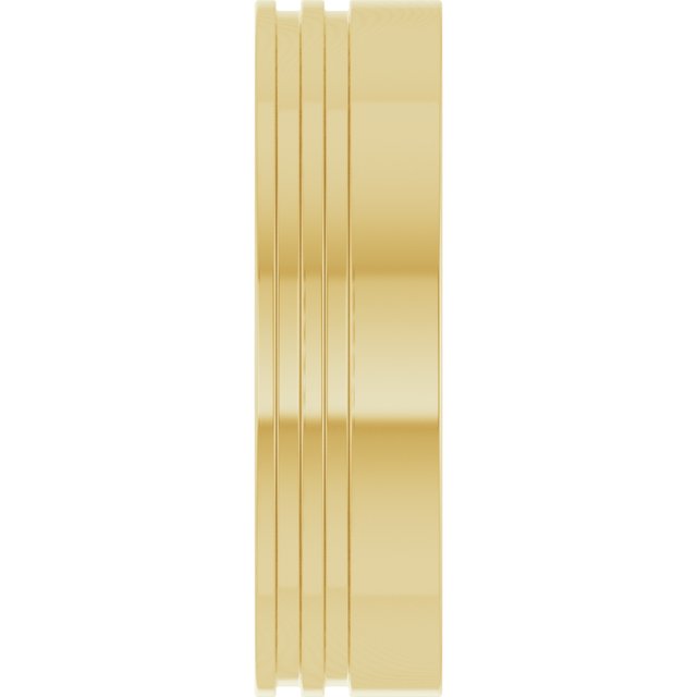 Grooved Flat Band, 6 mm, Style 2