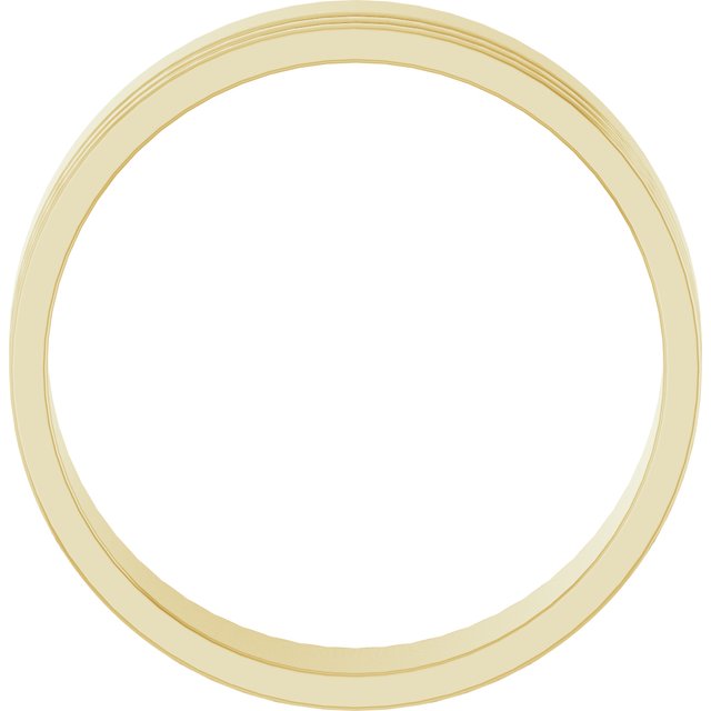 Grooved Flat Band, 6 mm, Style 2
