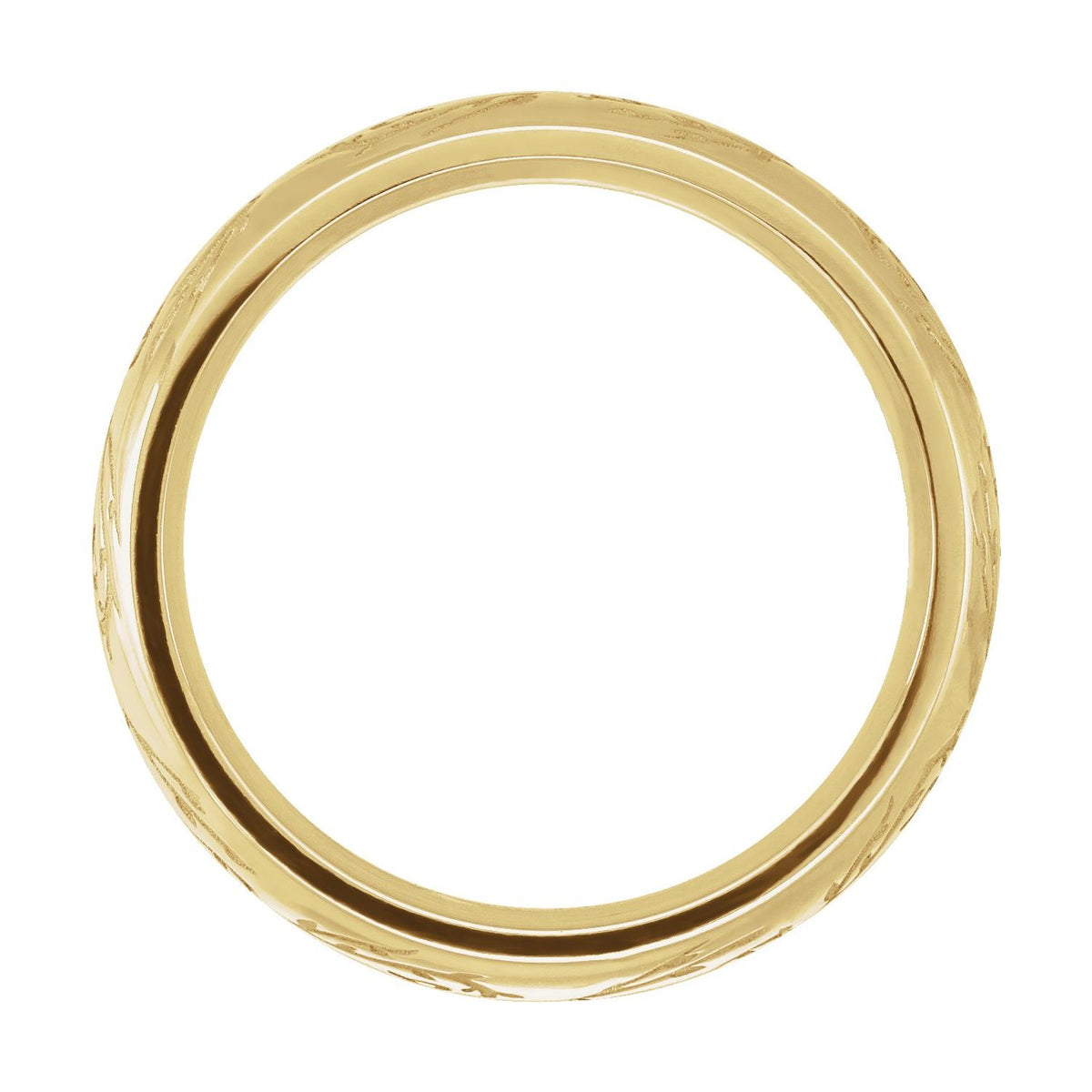 Sculptural Half Round Band